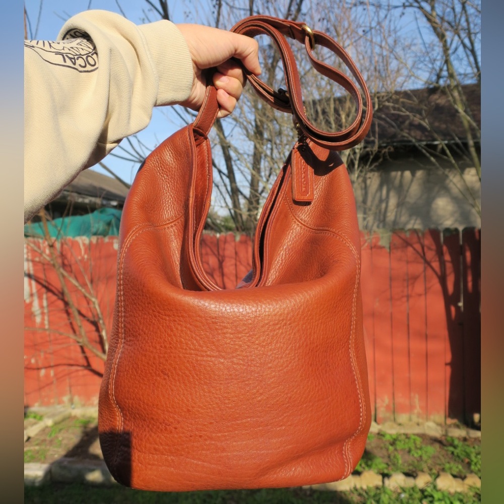 Vintage Coach 4916 British Tan | Large Leather Bag